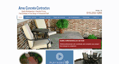 Desktop Screenshot of amesconcrete.com