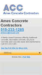 Mobile Screenshot of amesconcrete.com